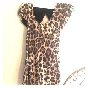 Tight animal print modern top